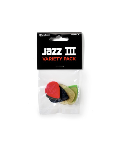 PVP103 Assortimento JAZZ III (busta da 6 plettri)