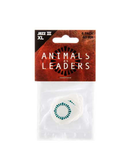 AALP03 Animal As Leaders Tortex Jazz III XL, White .60mm Player\'s Pack/6