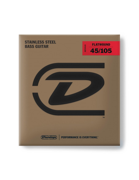 DBFS45105 Corde Flatwound per basso 45-105 Medium-4/Set