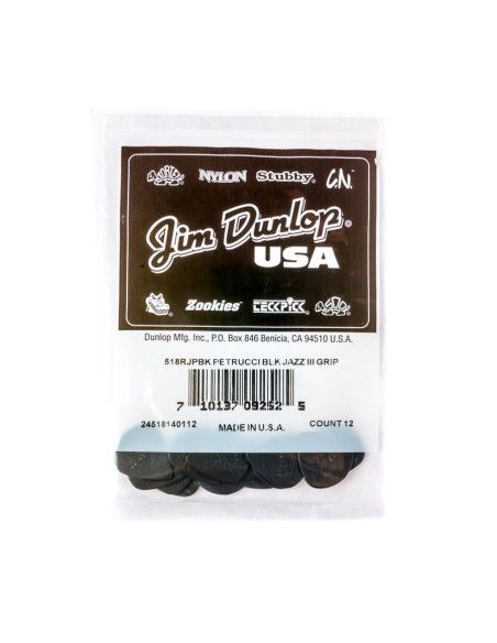 518RJPBK John Petrucci Primetone Jazz III Black, Bag/12