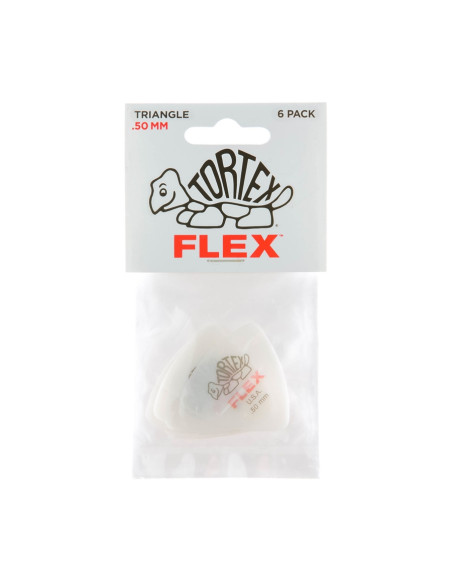 456P.50 Tortex Flex Triangle .50 mm Pack/6