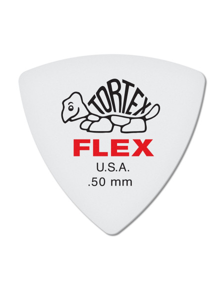 456P.50 Tortex Flex Triangle .50 mm Pack/6