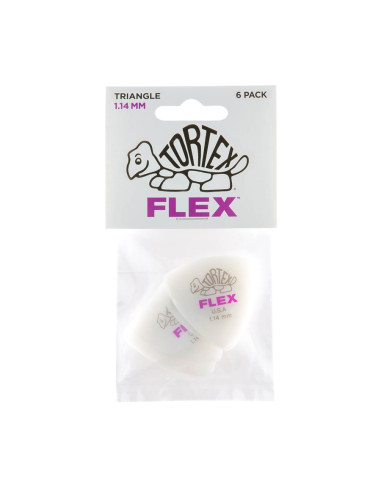 456P1.14 Tortex Flex Triangle 1.14 mm Pack/6