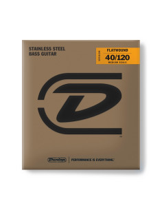 DBFS40120M Corde basso Flatwound Light Scala media Set/5