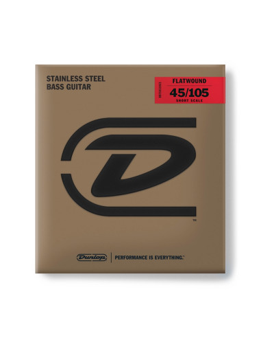 DBFS45105S Corde basso Flatwound Scala corta Set/4