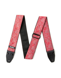 D6711 Tracolla Jacquard Paisley Red 2