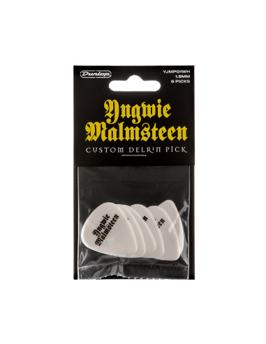 YJMP01WH Malmsteen Custom Delrin Pick 1.5 mm 6pc