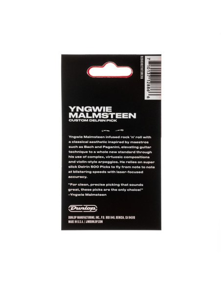 YJMP03YL Malmsteen Custom Delrin Pick 1.14 mm 6pc