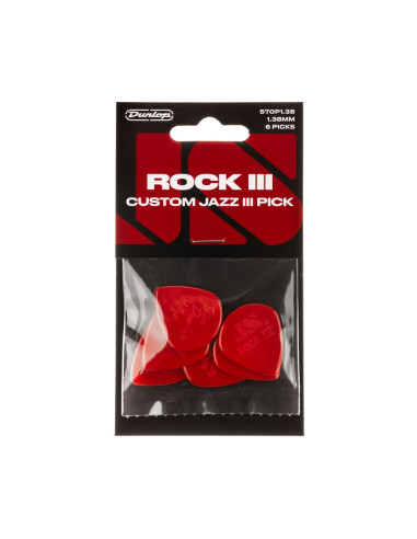 570P138 Rock III Custom Jazz III Pick 6pc