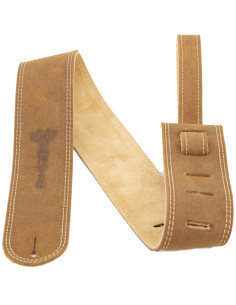 18A0027 Tracolla in pelle Distressed Ball Leather/Suede