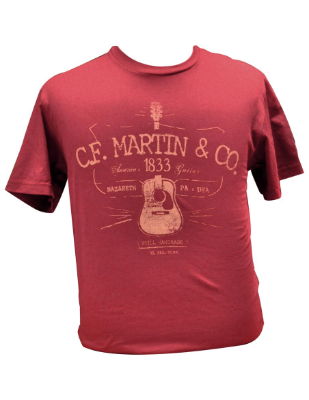 18C0003M T-Shirt D-28 Logo, Cardinal, M