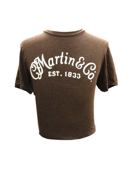 18CM0135M T-Shirt Basic Logo, Heather Brown, M