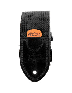 18A0104 Tracolla Cotton Weave, Black, con Pick Holder 2