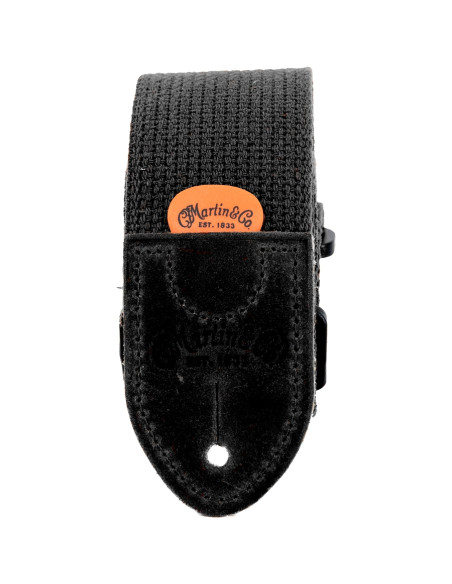 18A0104 Tracolla Cotton Weave, Black, con Pick Holder