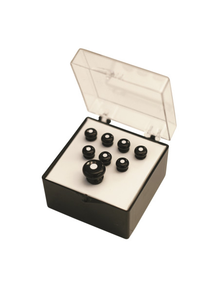 18APP21 Set Pin Black, White Inlay