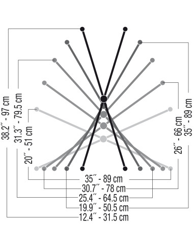 T/500 Supporto per tastiera a \"X\"