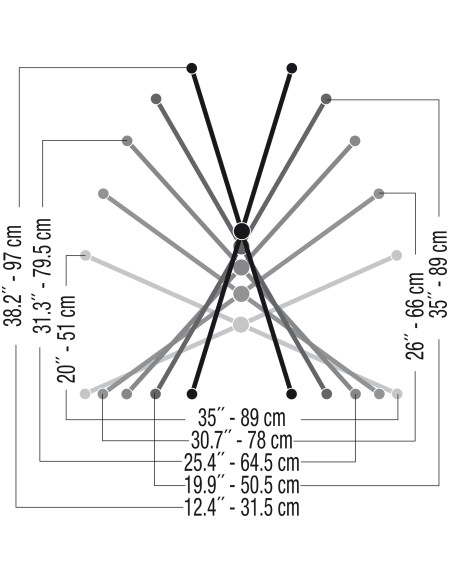 T/500 Supporto per tastiera a \"X\"