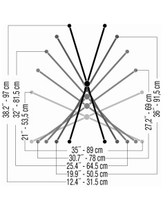 T/550 supporto a \"X\" per tastiera a doppio telaio 2