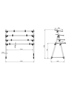 MKS4 Supporto per 4 tastiere 2