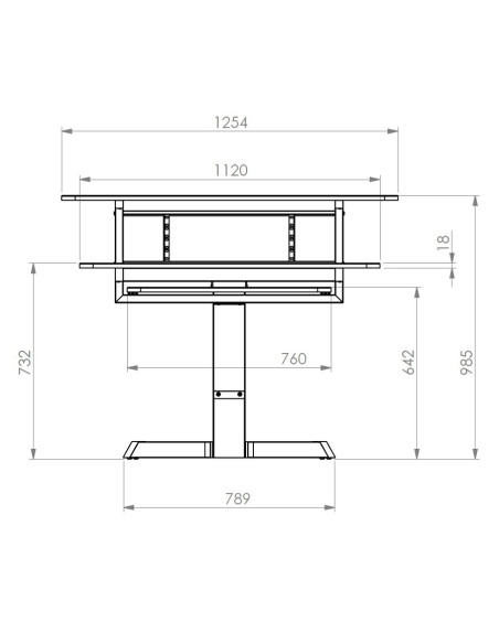 Z/460 BK Workstation a 3 Ripiani