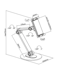 TST/001 Supporto da tavolo per Smartphone e Tablet 2