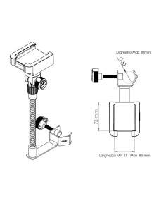 QuikLok SMS/001 Supporto per Smartphone 2