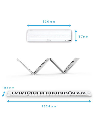 CARRY-ON Piano 88 | Pianoforte Pieghevole 88...