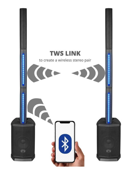 Wharfdale IS 48 | Sistema amplificato a colonna 400W con Bluetooth