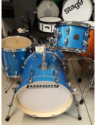 LUDWIG LC279 | Batteria Acustica Breakbeats ShellSet Blue Sparkle