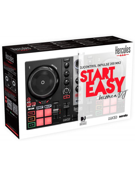 HERCULES | DJ Control Inpulse 200 Mk2|CONTROLLER MIDI USB DIGITALE