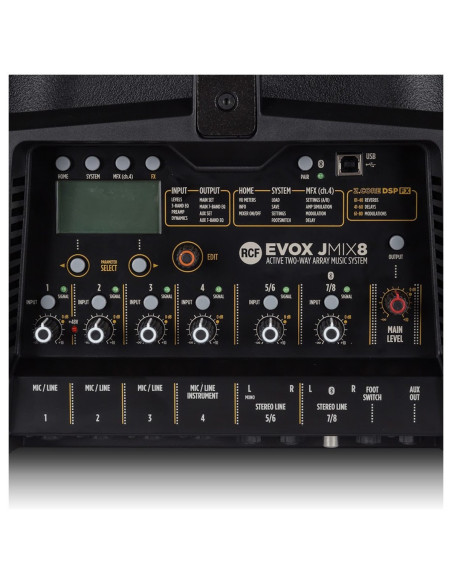 RCF | EVOX JMIX8 | Sistema amplificato line array 2 vie