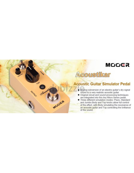 MOOER Acoustikar | Simulatore Chitarra Acustica